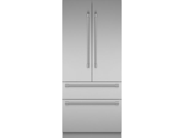 Réfrigérateur encastré à porte française et deux tiroirs 36 pouces