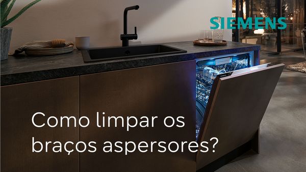Limpe os braços de aspersão da sua máquina de lavar loiça | Eletrodomésticos Siemens