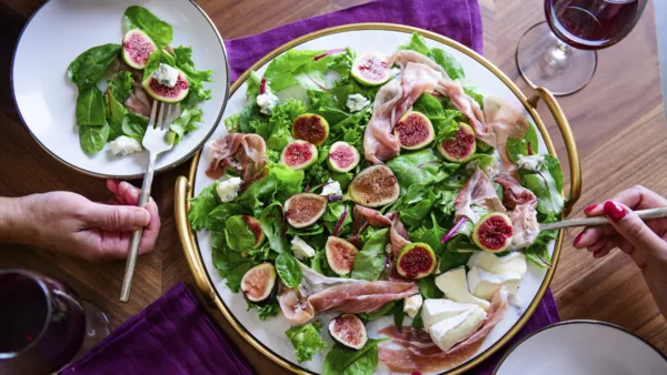 Proscuitto fig salad board