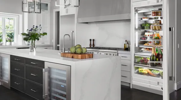 thermador ranges perfect pairing monochromatic grey and white stainless steel kitchen