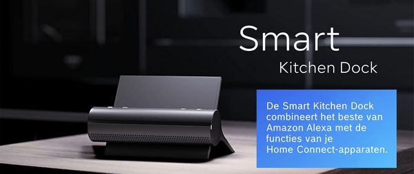Smart Kitchen Dock op een tafel