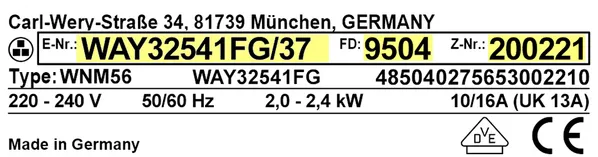 rating label example