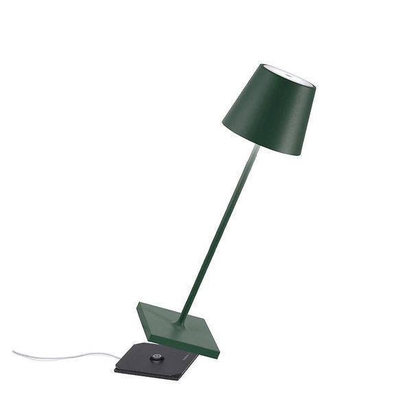 Lampe extérieure verte - lumière tactile à DEL rechargeable