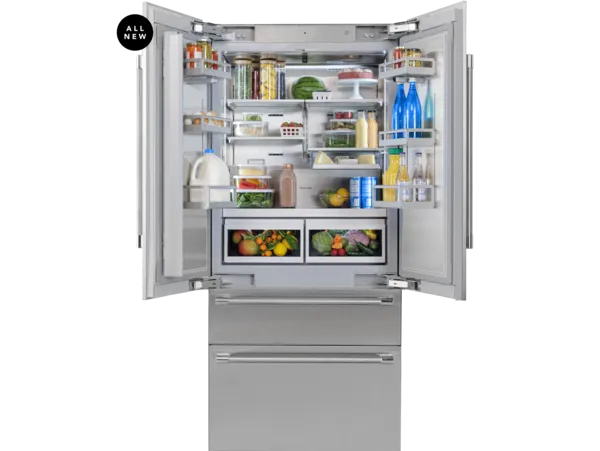 36-inch Built-in Bottom Freezer with Masterpiece® Style Handles
