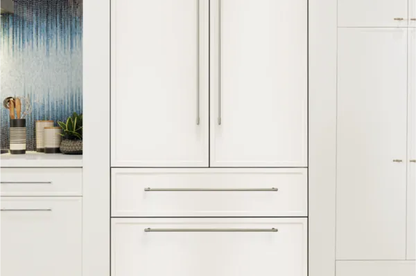 custom white panel refrigerator