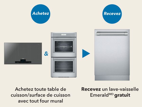 L'ensemble table de cuisson/surface de cuisson et four mural - Professional ou Masterpiece