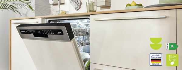 Constructa EcoLine Geschirrspüler, Energieeffizienzklasse A, Made in Germany.
