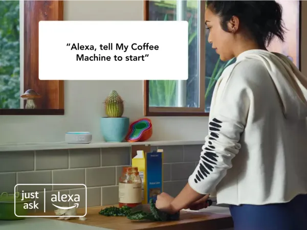 thermador coffee machines hands free control with voice commands woman