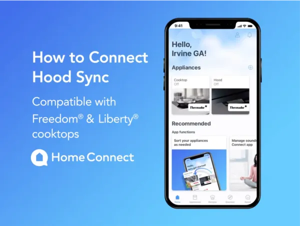 thermador smart induction cooktops connect hood sync