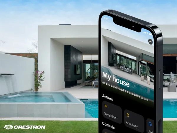 thermador diy smart home automation crestron phone app screen