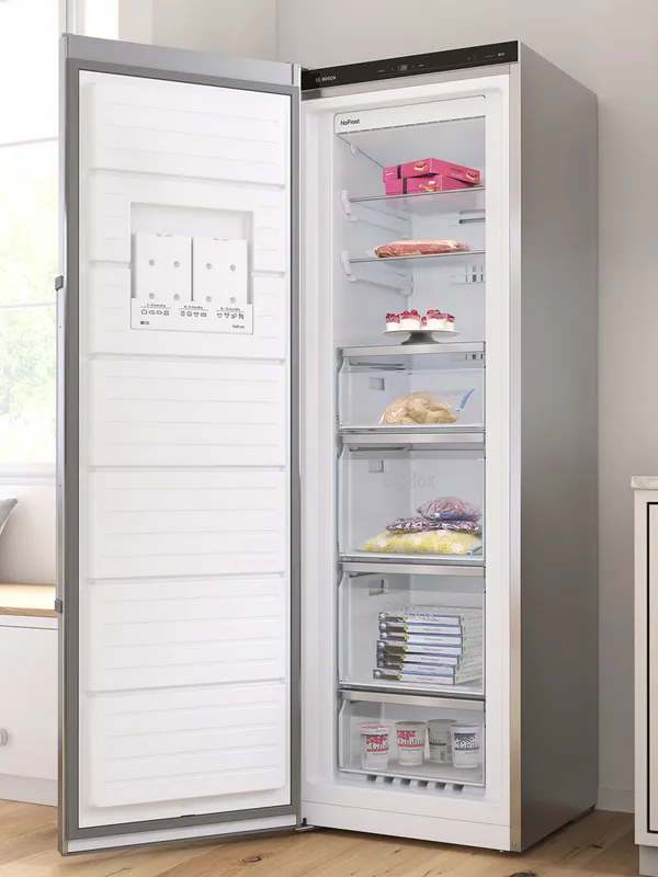 Open freezer door