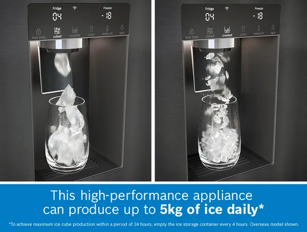Produces up to 5kg of ice daily! 