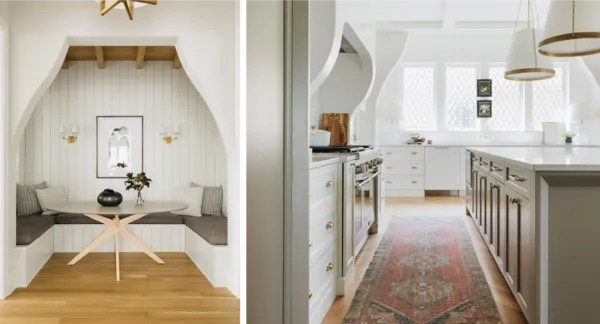 kitchen dining nook range
