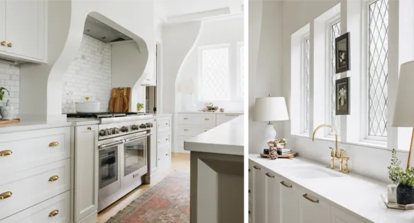 curves and bevels kitchen range closeup 