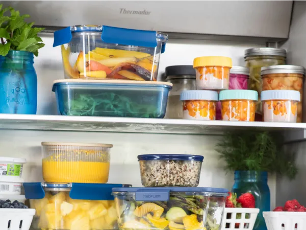 prep containers withing refrigerator