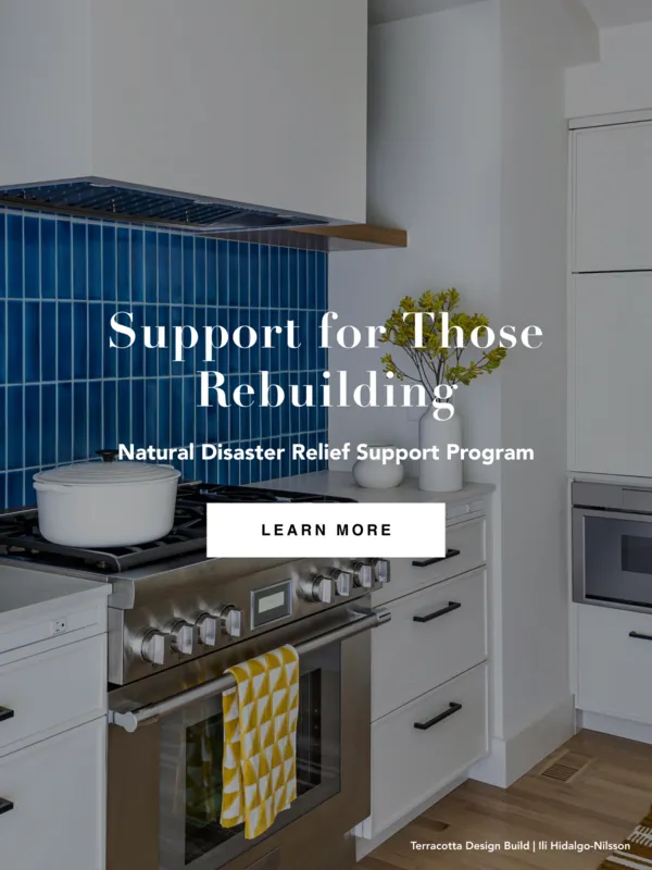 blue tiled kitchen