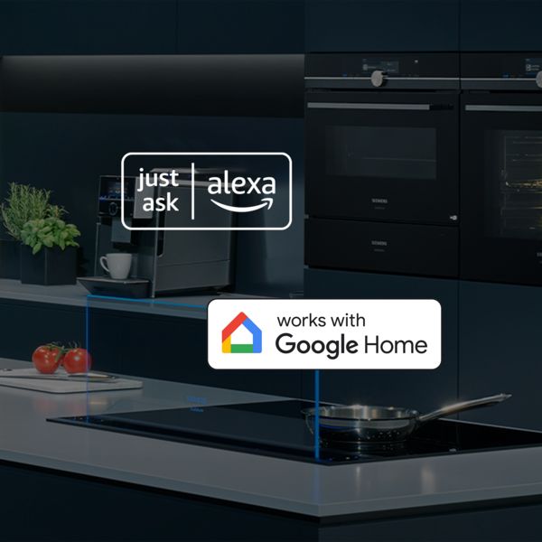 Voice control teaser with logos