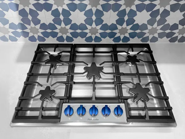 thermador gas cooktop blue knob accessory 30 inch masterpiece