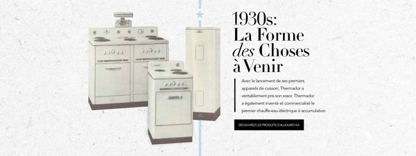 Chronologie de l'héritage Thermador