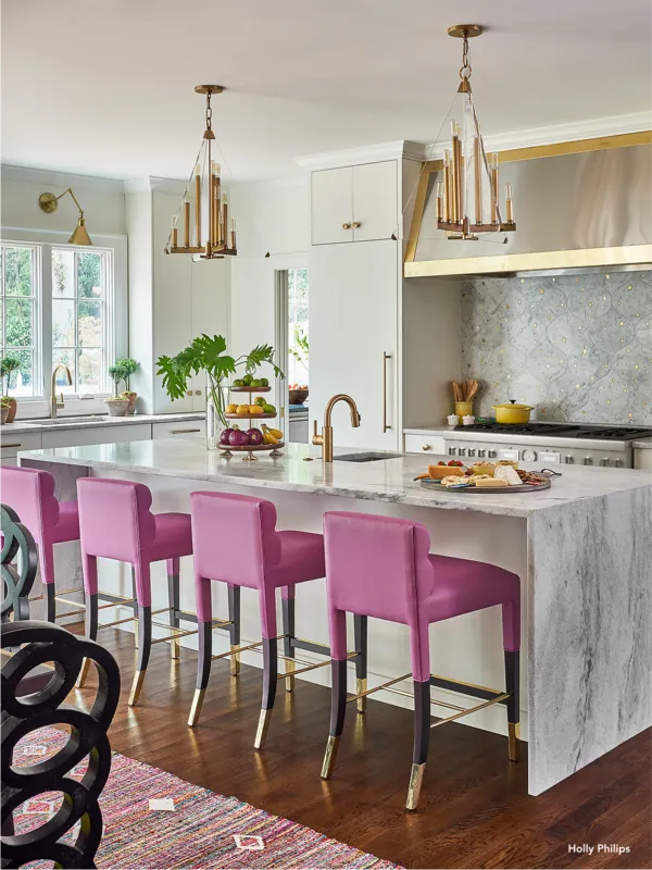 thermador-48-inch-slide-in-ranges-in-pink-and-gold-accented-white-kitchen-PRD48WDSGU