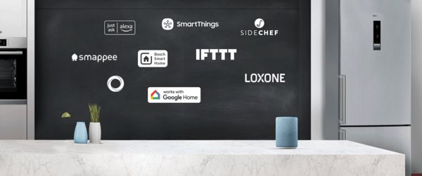 Home Connect - chalkboard with partners ecosystem