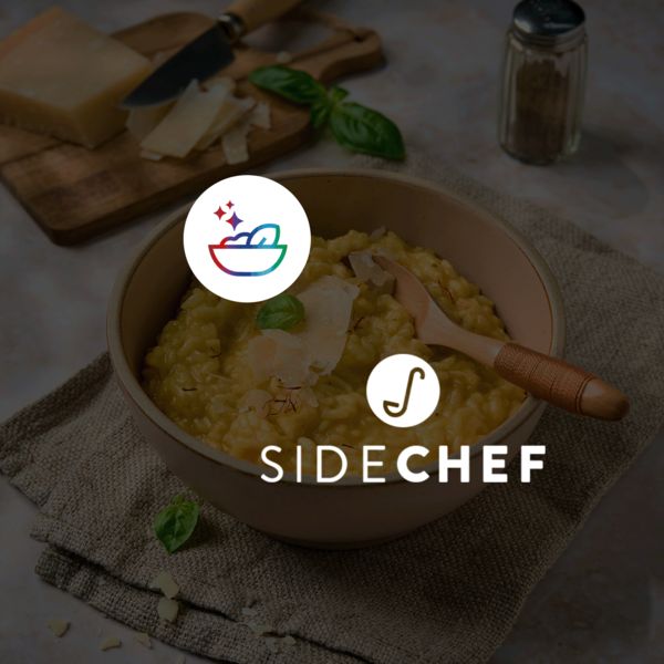 Image for food and recioes with logos.