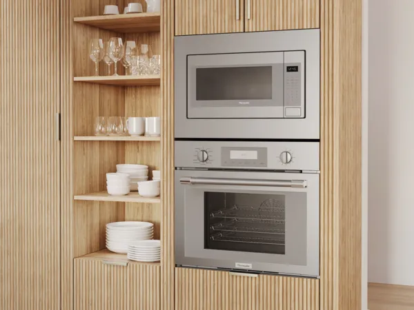 thermador microwave oven side swing oven