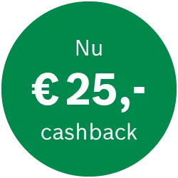 Nu 25 euro cashback