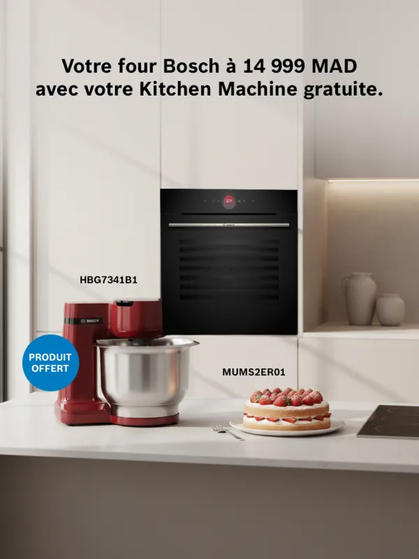 Un four acheté, une kitchen machine offerte.