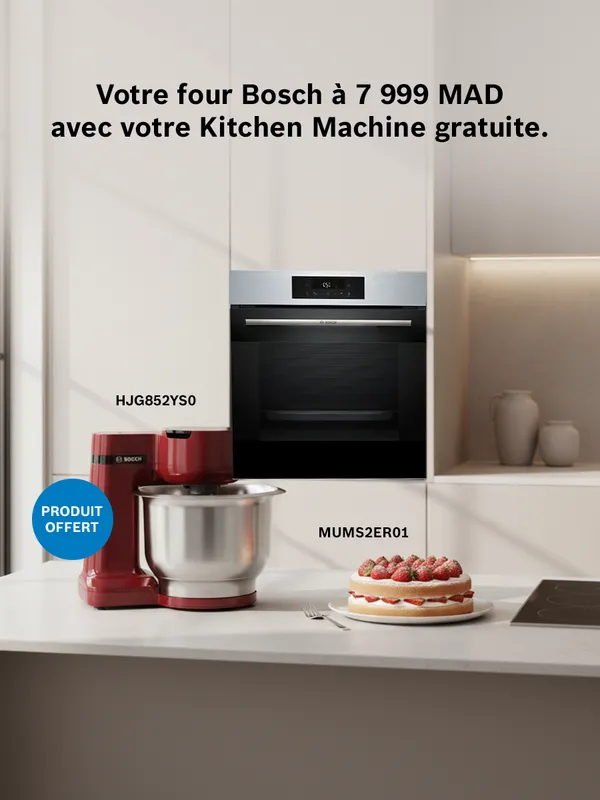 Un four acheté, une kitchen machine offerte.