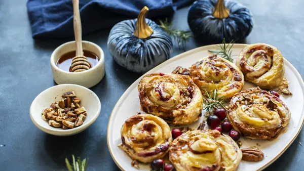 Thermador Brie Cranberry Pinwheel Puffs