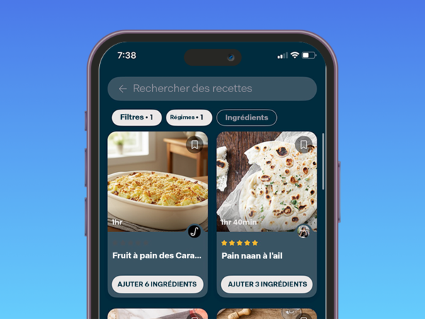 thermador cuisine intelligente applications de cuisine écran sidechef filtres