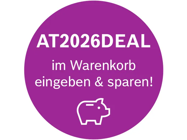Gutscheincode AT2026DEAL eingeben und sparen