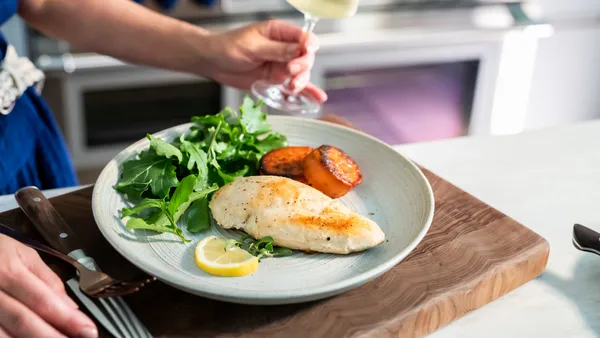 Lemon and Herb Chicken Breast made by air sous vide