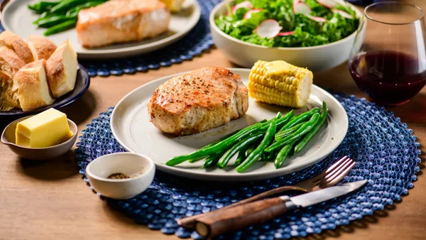 Thermador air sous vide pork chop