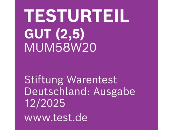 Testsieger Gut (2,5) Stiftung Warentest Deutschland: Ausgabe 12/2025