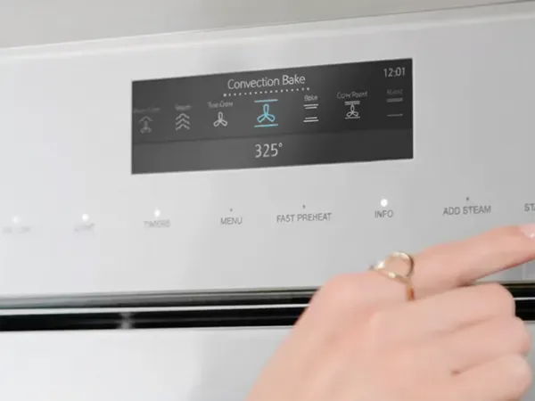 dark mode displayed on thermador masterpiece oven