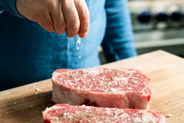 thermador air sous vide mode seasoning steak