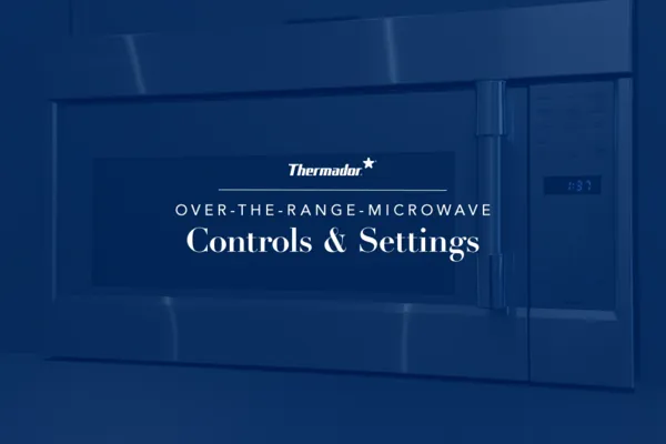 Over The Range Microwave control settings