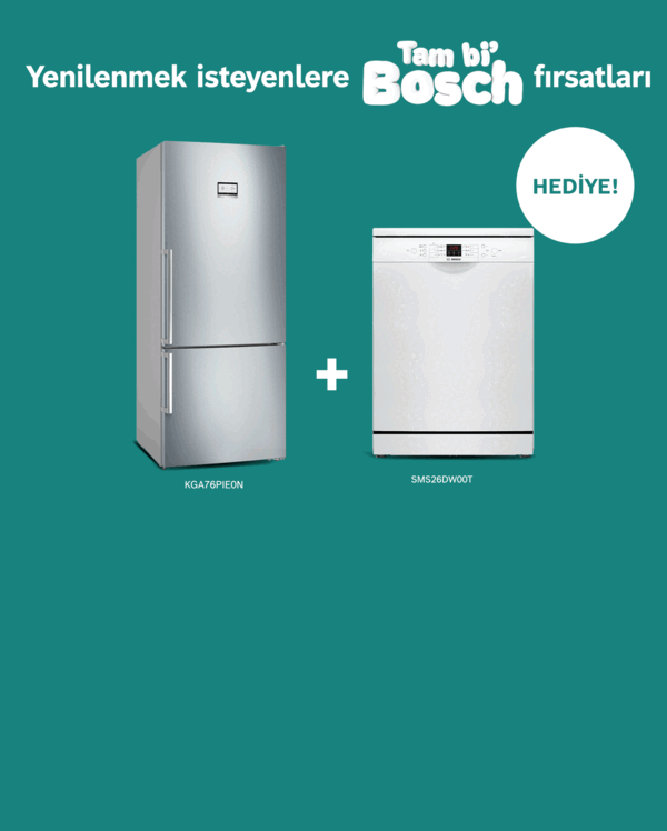 Seçili 3 Beyaz Eşya Alana SMS26DW00T Bulaşık Makinesi Hediye