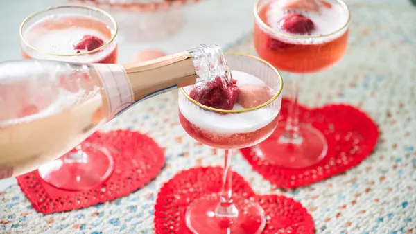 Champagne Sorbet Float