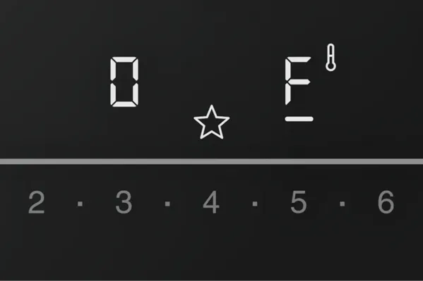 Thermador heritage induction cooktop favorite button close up