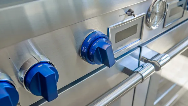 60 inch range custom insert hood blue knobs lot 21