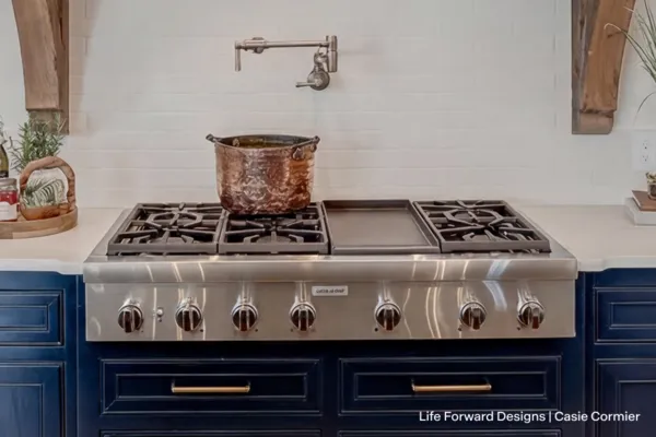 Thermador rangetop heating up griddle and dutch oven