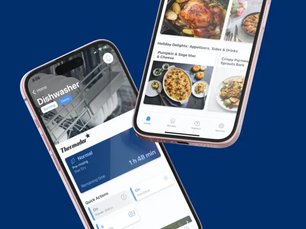 thermador kitchen remodel home connect 2.0 two phone screens