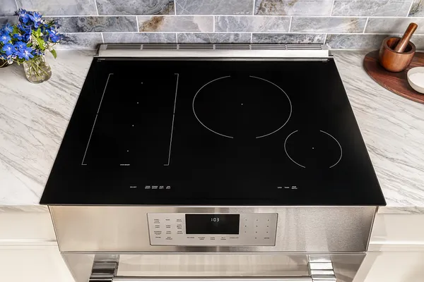 thermador induction ranges 30 inch masterpiece slide in induction range black glass surface