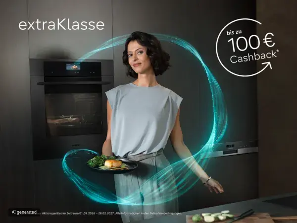 Jetzt extraklasse Aktionsgerät kaufen und bis zu 100€ Cashback sichern!