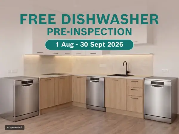 FREE Bosch Dishwasher Pre-inspection