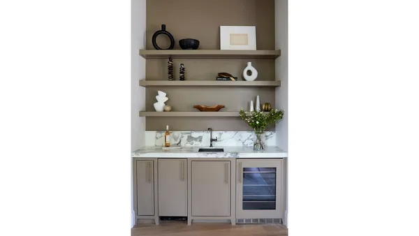 les jardiens bar tan custom panel under counter refrigeration bar view