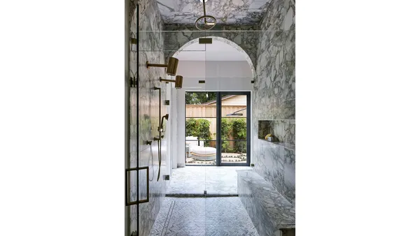 primary bathroom shower view